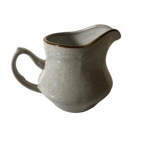 Baroque Hearthside Stoneware Japan Creamer Kitchen Collectible Small Pitcher VTG